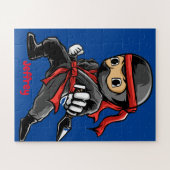 パーソナライズされた忍者 ジグソーパズル (横)