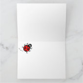 パーソナライズされた忙しいハチの母の日カード カード (内部)