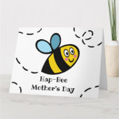 パーソナライズされた忙しいハチの母の日カード カード (正面)