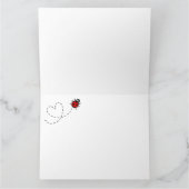 パーソナライズされた忙しいハチの母の日カード カード (内部)