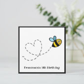 パーソナライズされた忙し（昆虫）マルハナバチ招待状 (スタンド正面)