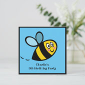 パーソナライズされた忙し（昆虫）マルハナバチ招待状 (スタンド正面)