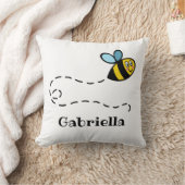 パーソナライズされた忙し（昆虫）マルハナバチ クッション (ブランケット)