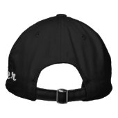 パーソナライズされた応援チアリーダーの名前 刺繍入りキャップ (裏面)