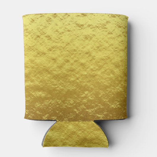 パーソナライズされた応援金ゴールド誕生日クーラーボックス 缶クーラー (裏面)