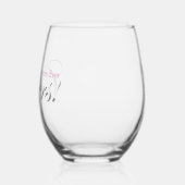 パーソナライズされた応援!最高の母は銀エレガントだ ステムなしワイングラス (左)