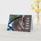 『パーソナライズされた怖い声』 カード (黄色い花)