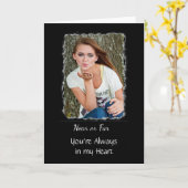 パーソナライズされた恋しく思 You カード (黄色い花)