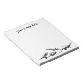 パーソナライズされた恐竜のメモ子供へ帳 ノートパッド (アングル)