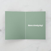 パーソナライズされた恐竜の誕生日カード カード (内部)