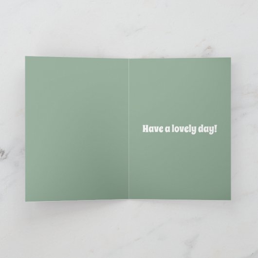 パーソナライズされた恐竜の誕生日カード カード (内部)