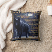 パーソナライズされた息子に母からの手紙 クッション (ブランケット)