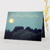 パーソナライズされた悔やみや弔慰 カード (黄色い花)