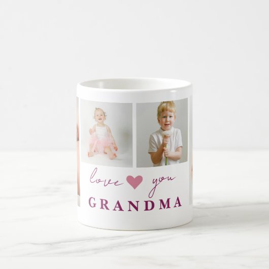 「パーソナライズされた愛おばあちゃん」マグカップの写真 コーヒーマグカップ (中央)