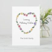 パーソナライズされた愛しい休日の願い シーズンカード (スタンド正面)