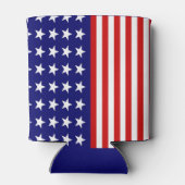 パーソナライズされた愛国的な缶クーラー USA ギフト 缶クーラー (裏面)