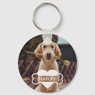 パーソナライズされた愛犬家ペットフォトキープサケ キーホルダー