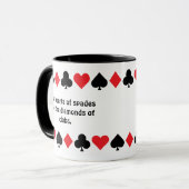 パーソナライズされた感動的トランプ マグカップ (正面左)