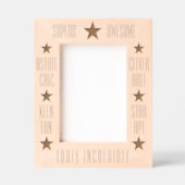 パーソナライズされた感動的モダン抽象芸術 レーザー彫刻フレーム (正面)