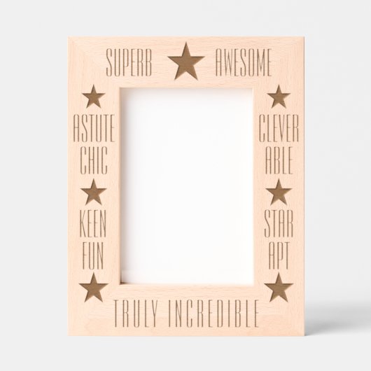 パーソナライズされた感動的モダン抽象芸術 レーザー彫刻フレーム (正面)