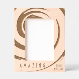 パーソナライズされた感動的モダン抽象芸術 レーザー彫刻フレーム