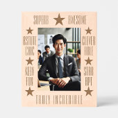 パーソナライズされた感動的モダン抽象芸術 レーザー彫刻フレーム