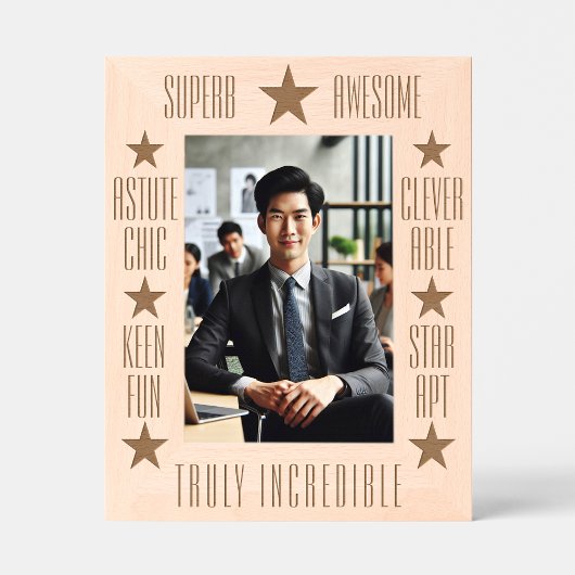 パーソナライズされた感動的モダン抽象芸術 レーザー彫刻フレーム