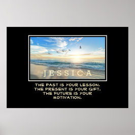 パーソナライズされた感動的引用文 ポスター