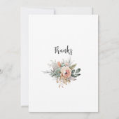 パーソナライズされた感謝していナースプロフェッショナル サンキューカード (裏面)