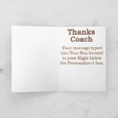 パーソナライズされた感謝していヴィンテージ名 サンキューカード (内部)