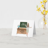 パーソナライズされた感謝してい先生 カード (黄色い花)