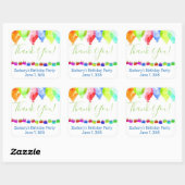 パーソナライズされた感謝してい誕生日 スクエアシール (シート)