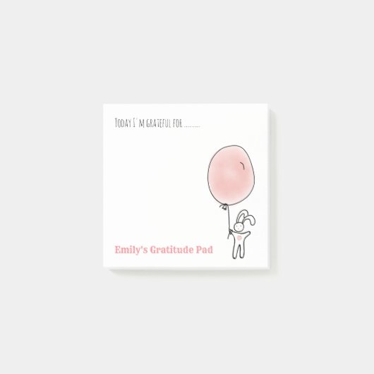 パーソナライズされた感謝ノテ与えレ感謝していト ポストイット (正面)