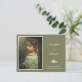 パーソナライズされた感謝祭の写真 ポストカード (スタンド正面)