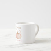 パーソナライズされた感謝祭 – 秋カボチャ感謝祭 エスプレッソカップ (正面右)