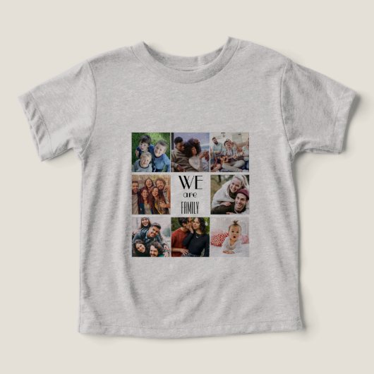 「パーソナライズされた我々は家族だ」写真テンプレート (デザイン正面)