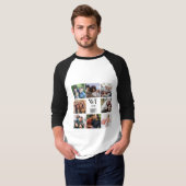 「パーソナライズされた我々は家族だ」写真テンプレート Tシャツ (正面フル)