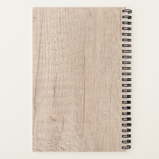 パーソナライズされた手作りラヴレシピ注素朴意 ノートブック (裏面)