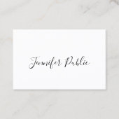 パーソナライズされた手書モダンきスクリエレガントプト 名刺 (正面)