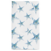 パーソナライズされた抱き枕ユニーククジラ赤ちゃんシャワー スモールペーパーバッグ (裏面)