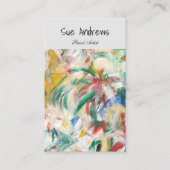 パーソナライズされた抽象芸術アーティストの手書き 名刺 (正面)