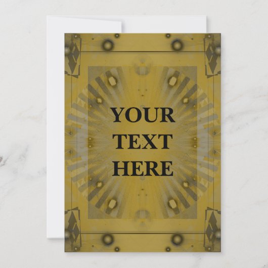 パーソナライズされた抽象芸術アールデコイベント招待状 招待状 (正面)