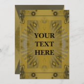 パーソナライズされた抽象芸術アールデコイベント招待状 招待状 (正面/裏面)