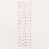 パーソナライズされた抽象芸術カラフルハートパターン ヨガマット (正面)