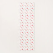 パーソナライズされた抽象芸術カラフルハートパターン ヨガマット (裏面)