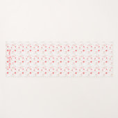 パーソナライズされた抽象芸術カラフルハートパターン ヨガマット (正面(横))