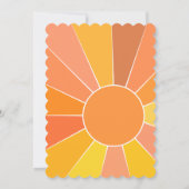 パーソナライズされた抽象芸術サンデザイン | 招待状 (裏面)