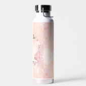 パーソナライズされた抽象芸術フローラ ウォーターボトル (左面)