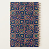 パーソナライズされた抽象芸術レトロ幾何学模様 プランナー手帳 (裏面)