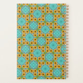 パーソナライズされた抽象芸術レトロ黄パターン プランナー手帳 (裏面)